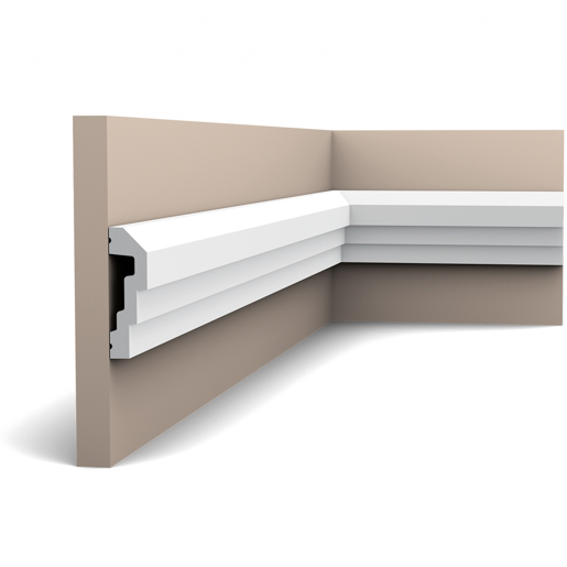 Orac Wandleiste P 7070F 200cm 7,5 x 2,0 cm Decken/Friesl.flex.(Luxx.)